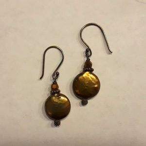 Boho Brass Hook Earrings